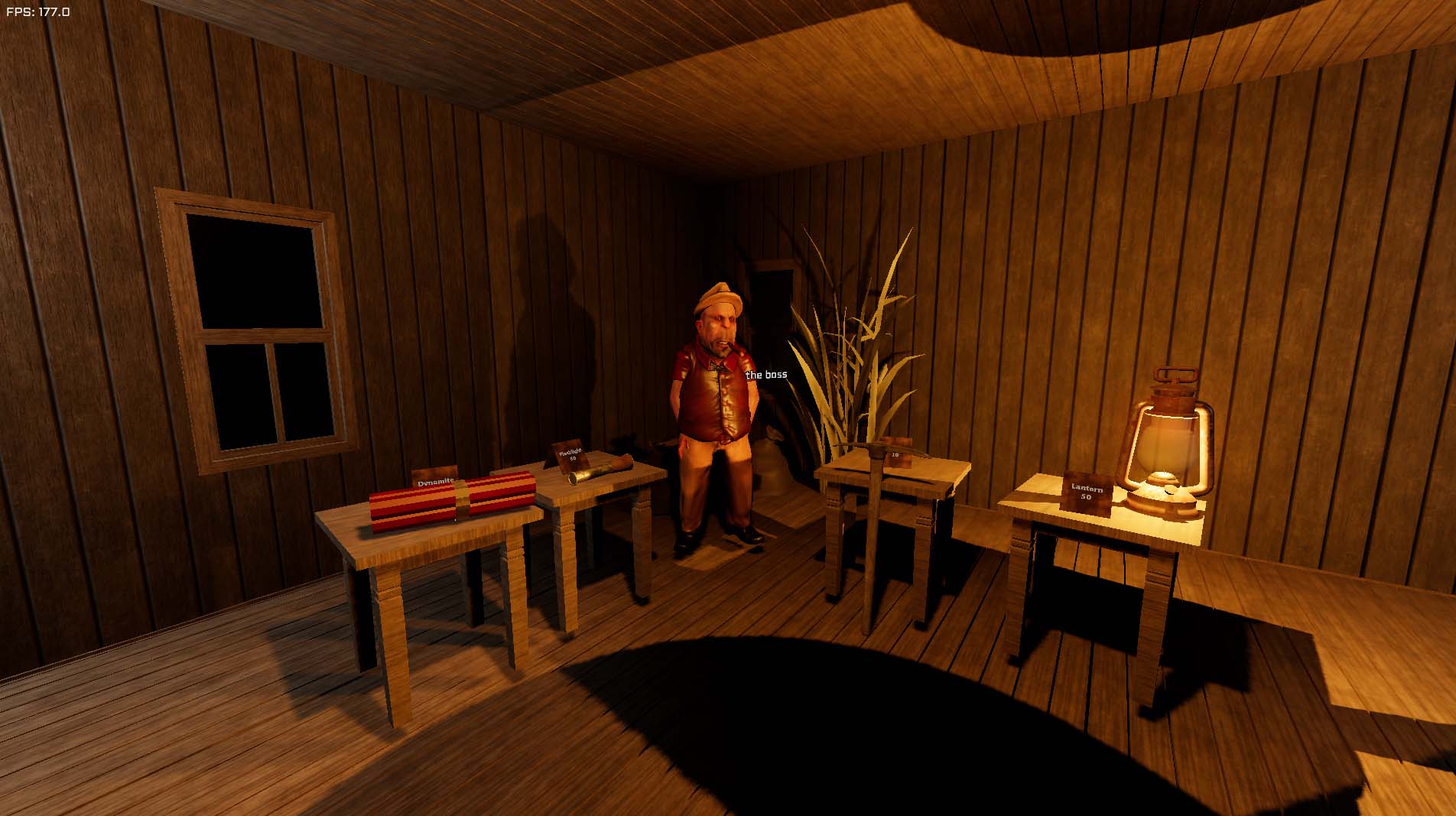 Mine cart tracks in dark tunnel